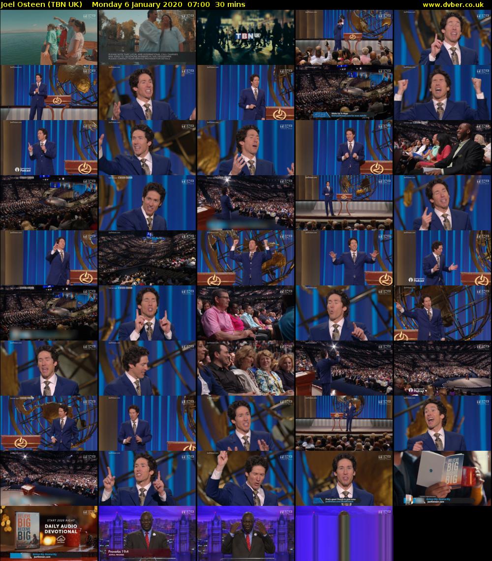 Joel Osteen (TBN UK) Monday 6 January 2020 07:00 - 07:30