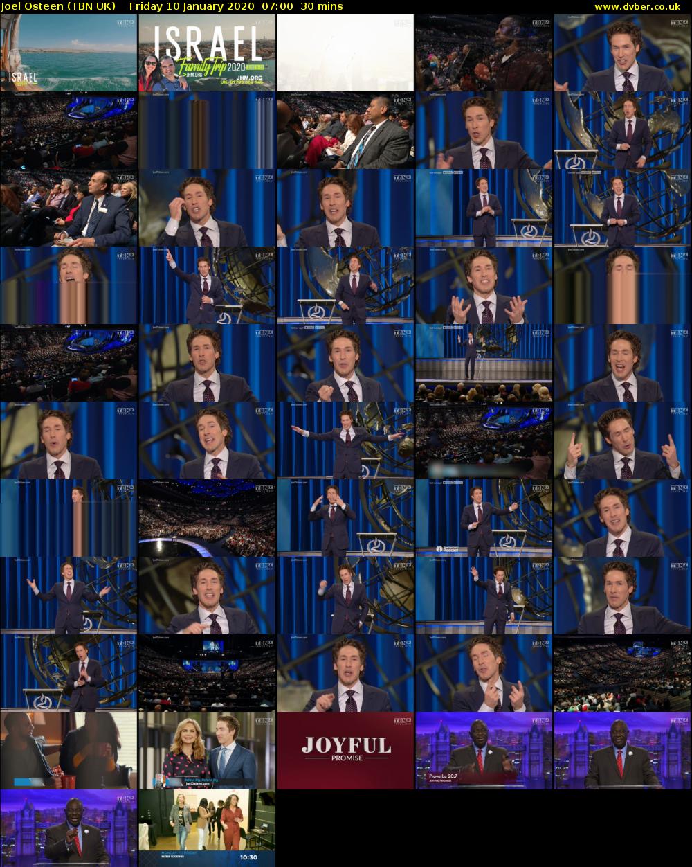 Joel Osteen (TBN UK) Friday 10 January 2020 07:00 - 07:30