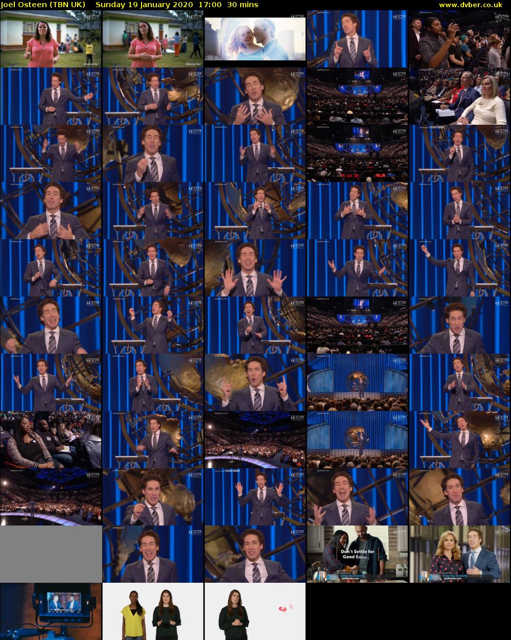 Joel Osteen (TBN UK) Sunday 19 January 2020 17:00 - 17:30