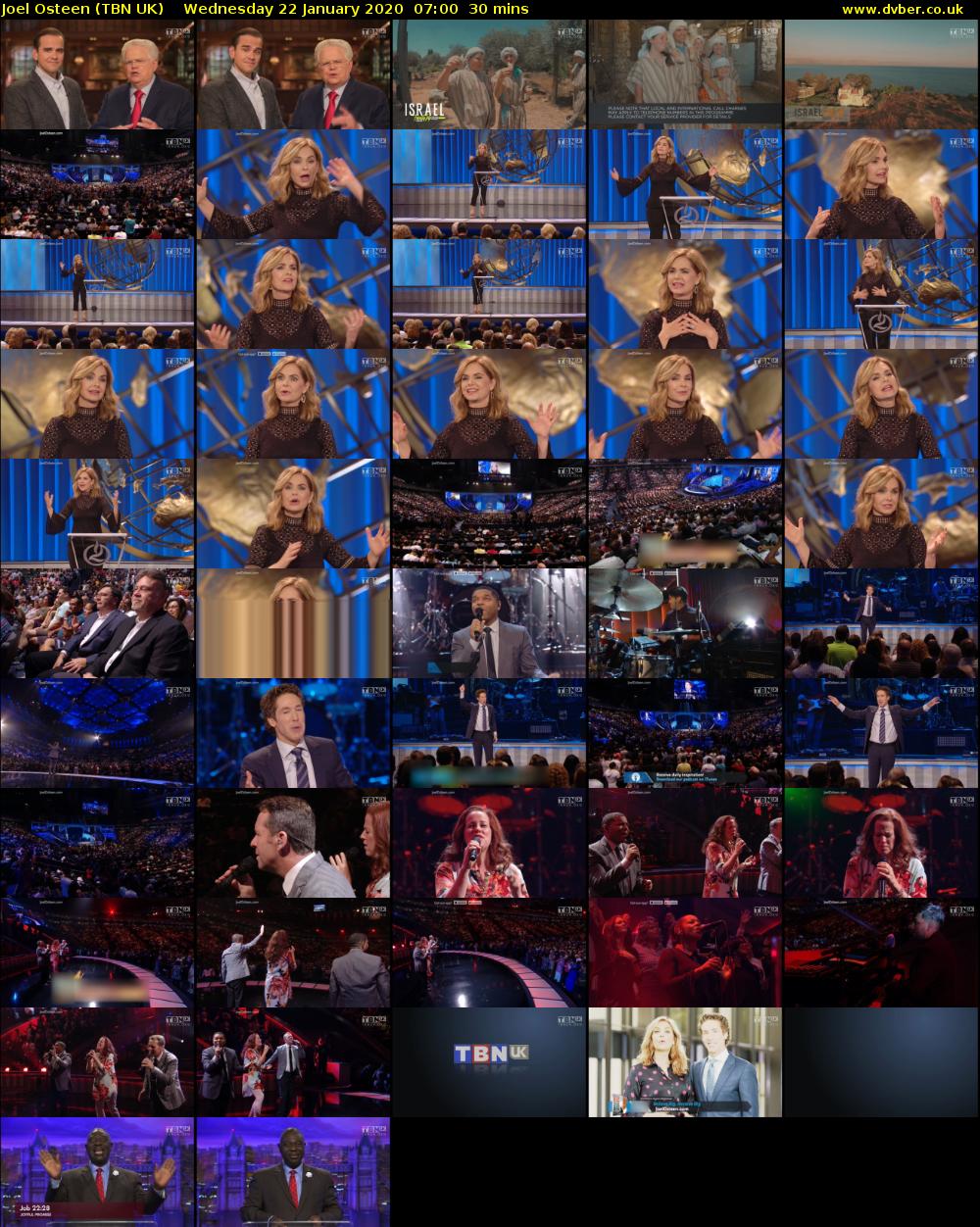 Joel Osteen (TBN UK) Wednesday 22 January 2020 07:00 - 07:30