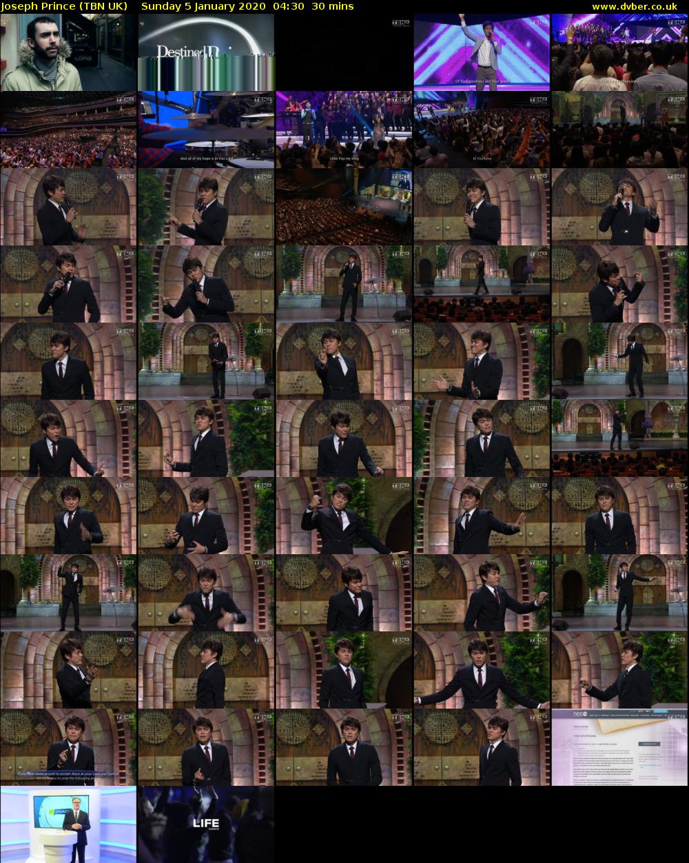 Joseph Prince (TBN UK) Sunday 5 January 2020 04:30 - 05:00