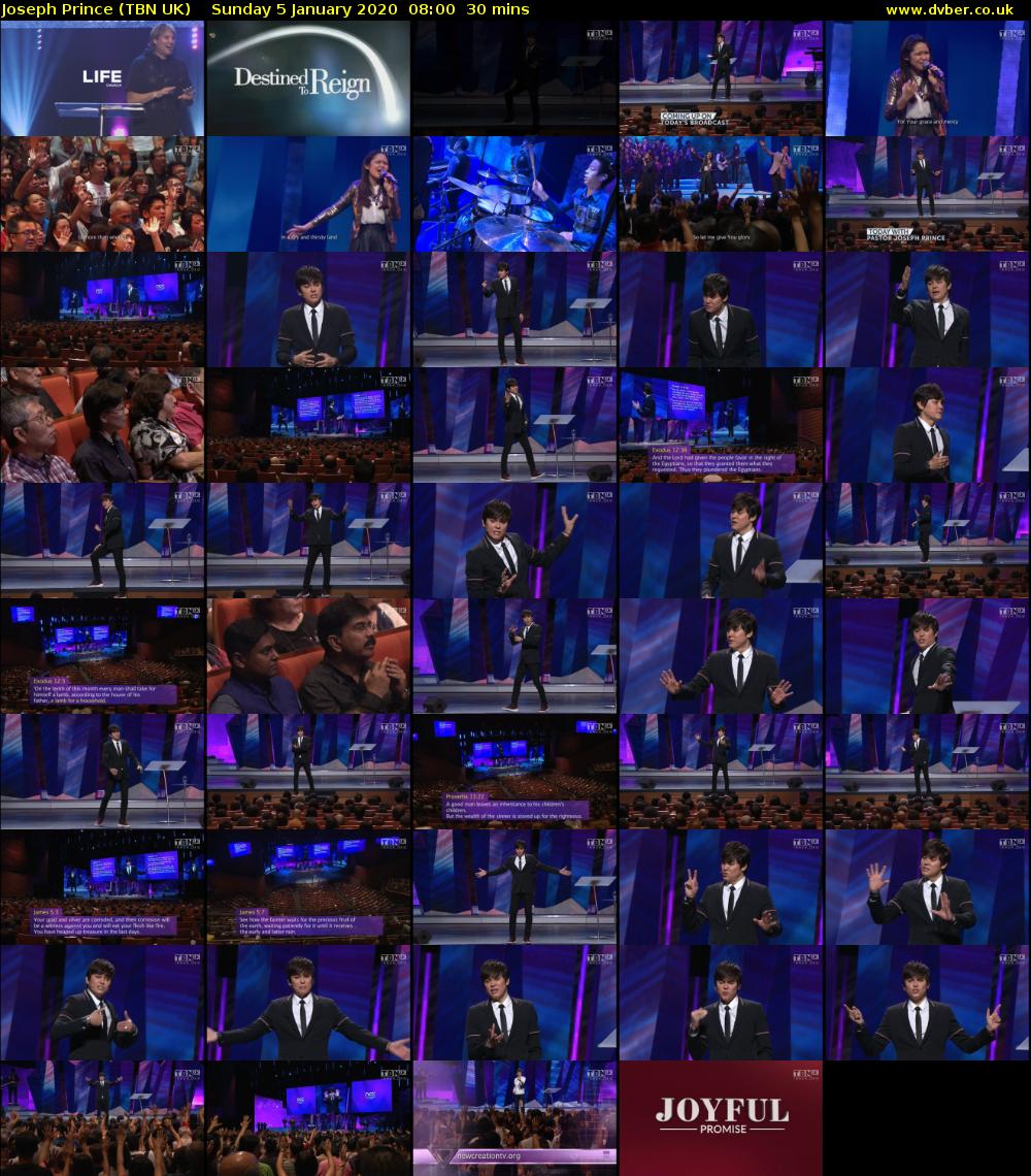 Joseph Prince (TBN UK) Sunday 5 January 2020 08:00 - 08:30