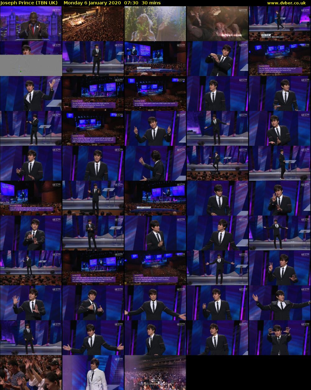 Joseph Prince (TBN UK) Monday 6 January 2020 07:30 - 08:00