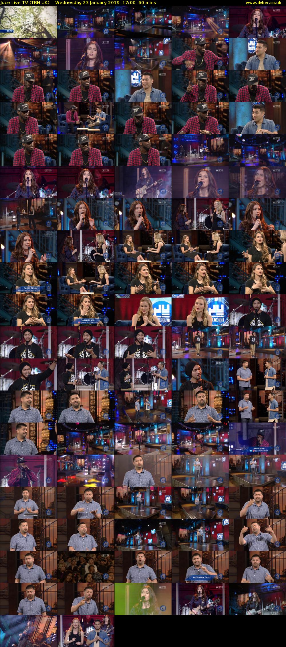 Juce Live TV (TBN UK) Wednesday 23 January 2019 17:00 - 18:00