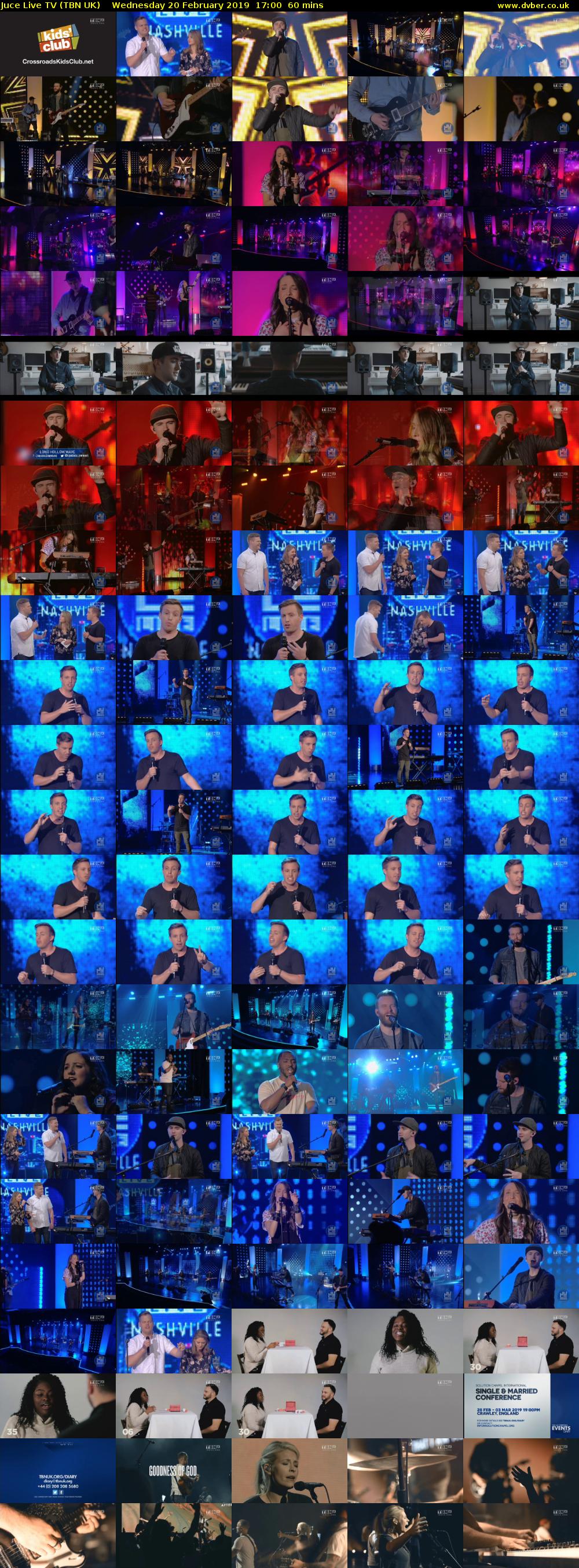 Juce Live TV (TBN UK) Wednesday 20 February 2019 17:00 - 18:00