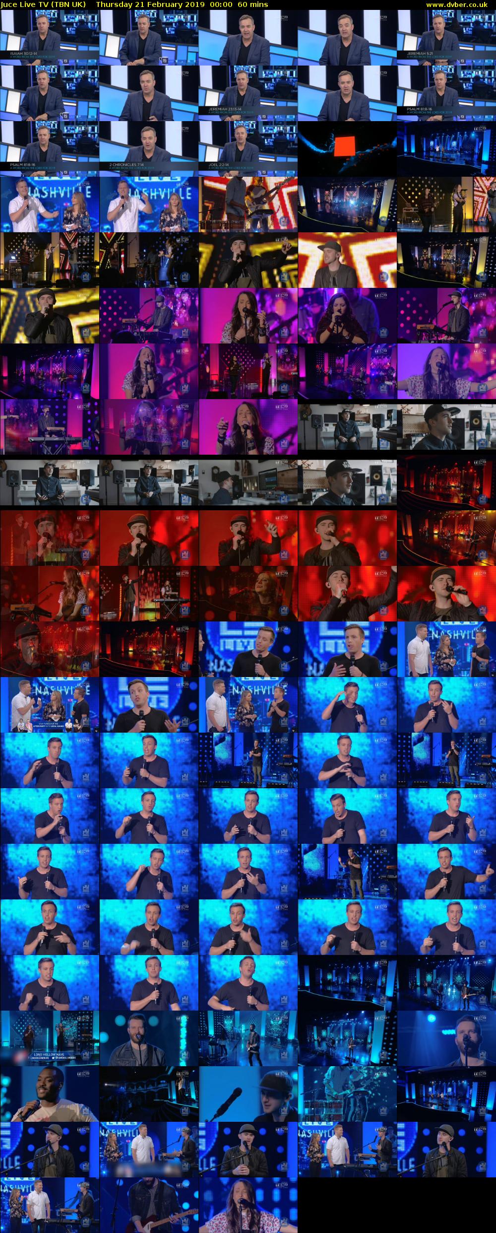 Juce Live TV (TBN UK) Thursday 21 February 2019 00:00 - 01:00