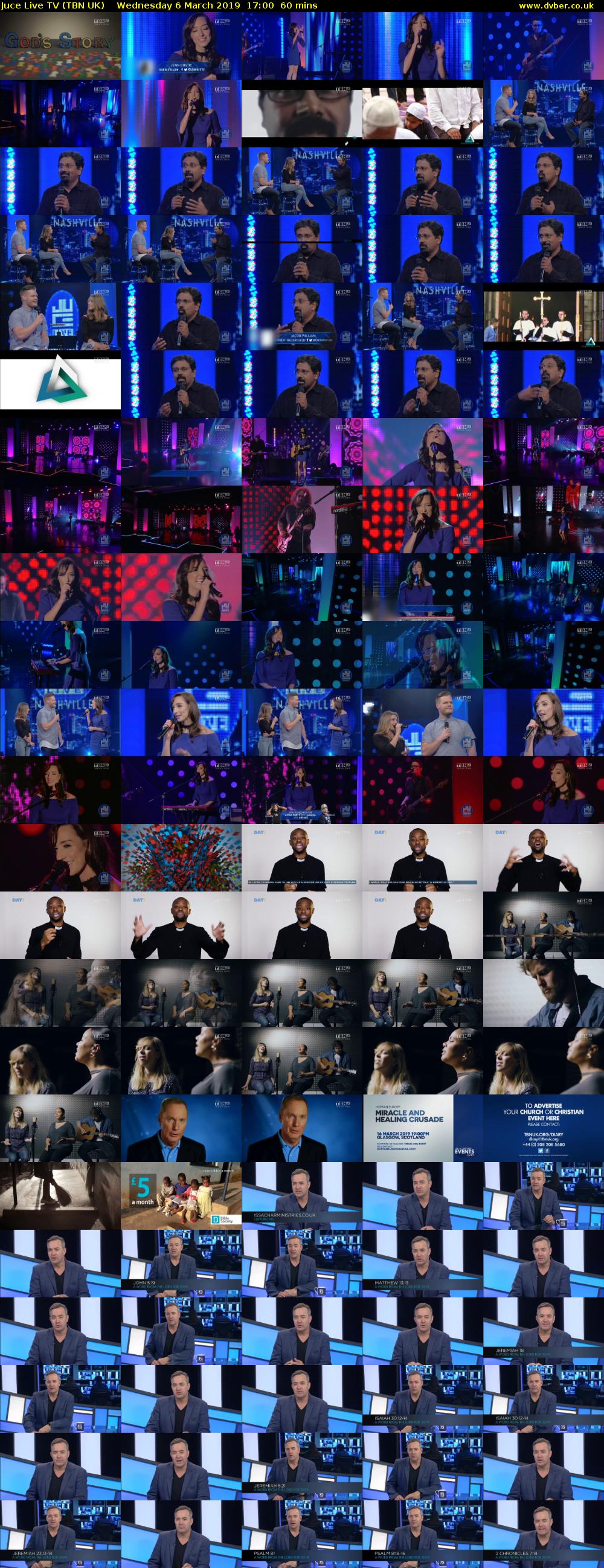 Juce Live TV (TBN UK) Wednesday 6 March 2019 17:00 - 18:00