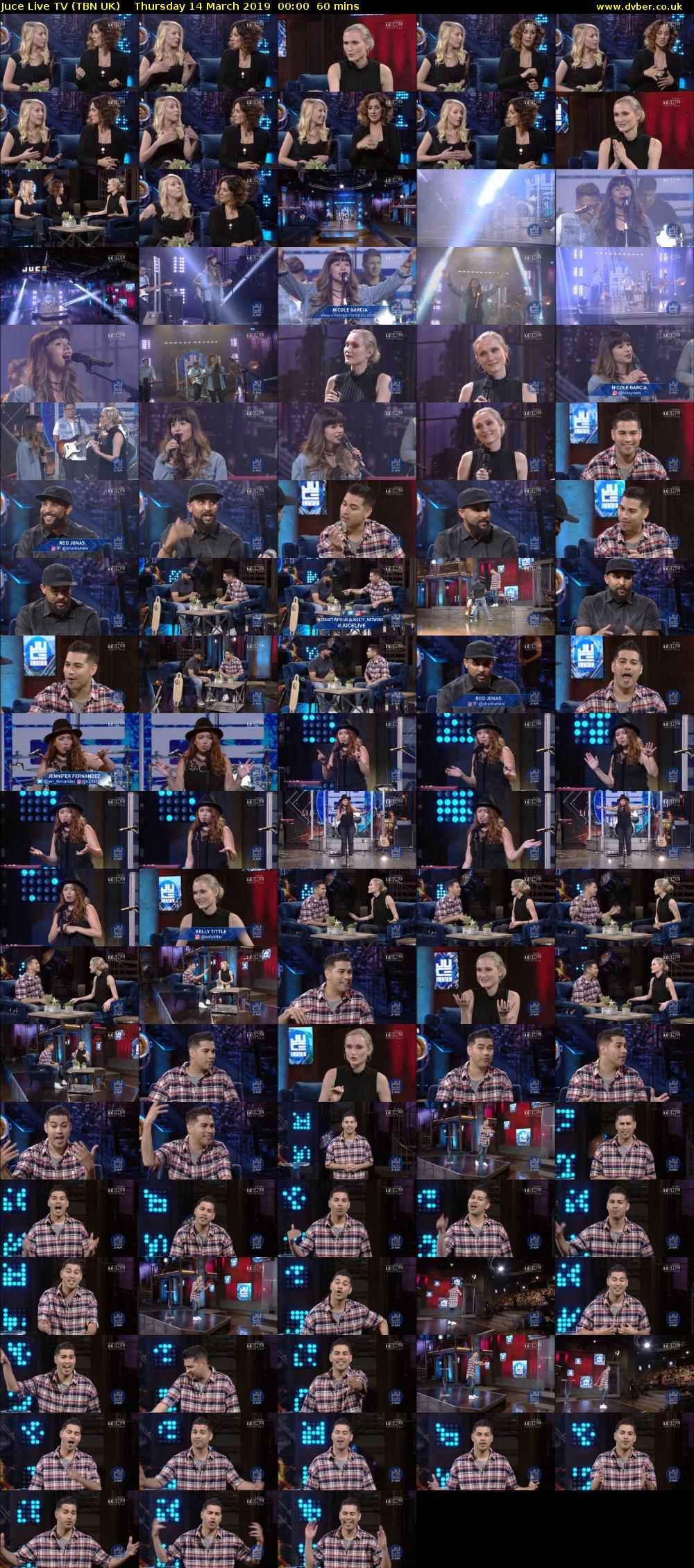 Juce Live TV (TBN UK) Thursday 14 March 2019 00:00 - 01:00