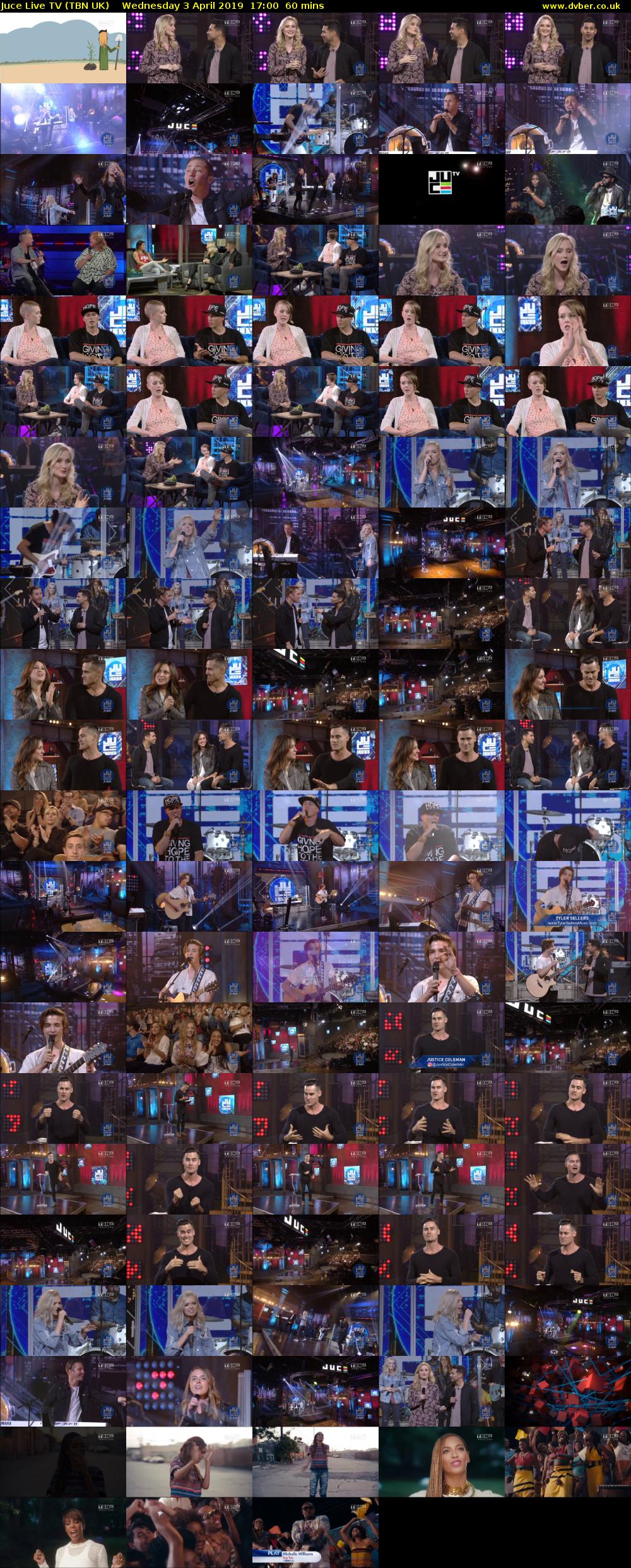 Juce Live TV (TBN UK) Wednesday 3 April 2019 17:00 - 18:00