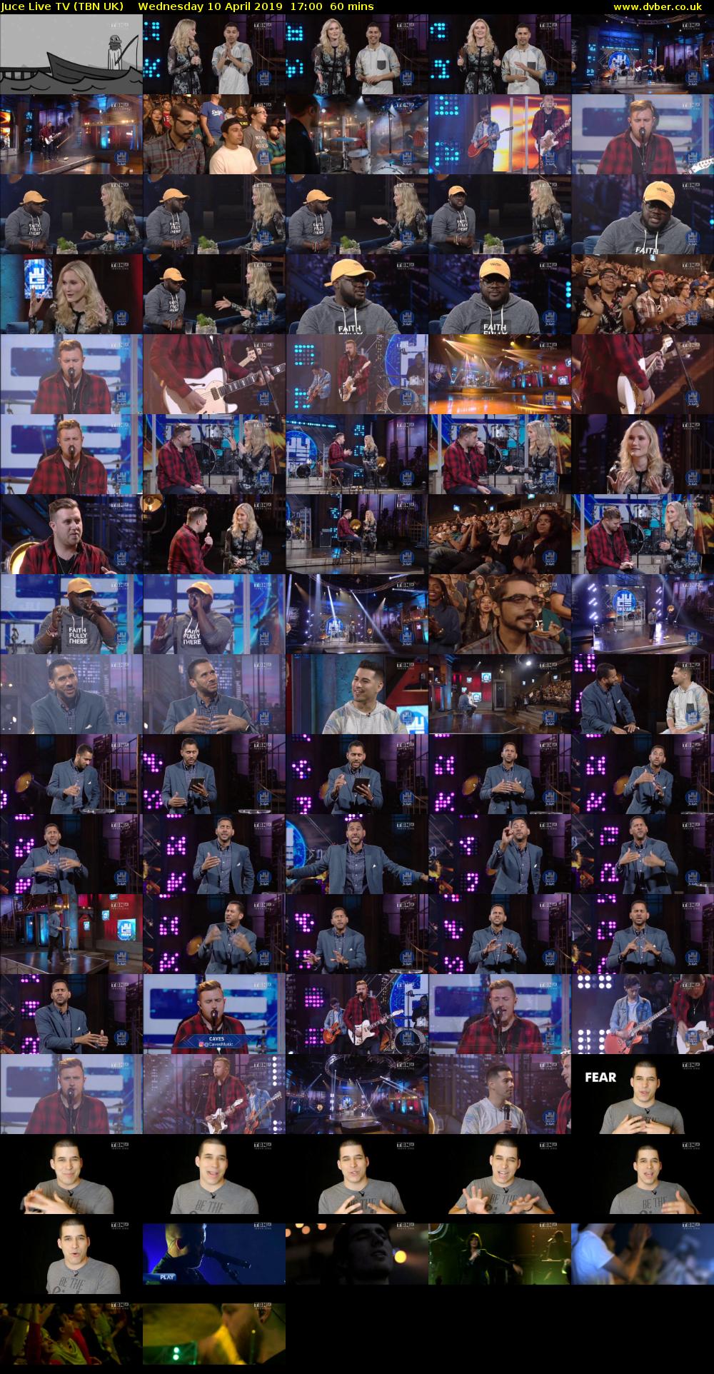 Juce Live TV (TBN UK) Wednesday 10 April 2019 17:00 - 18:00