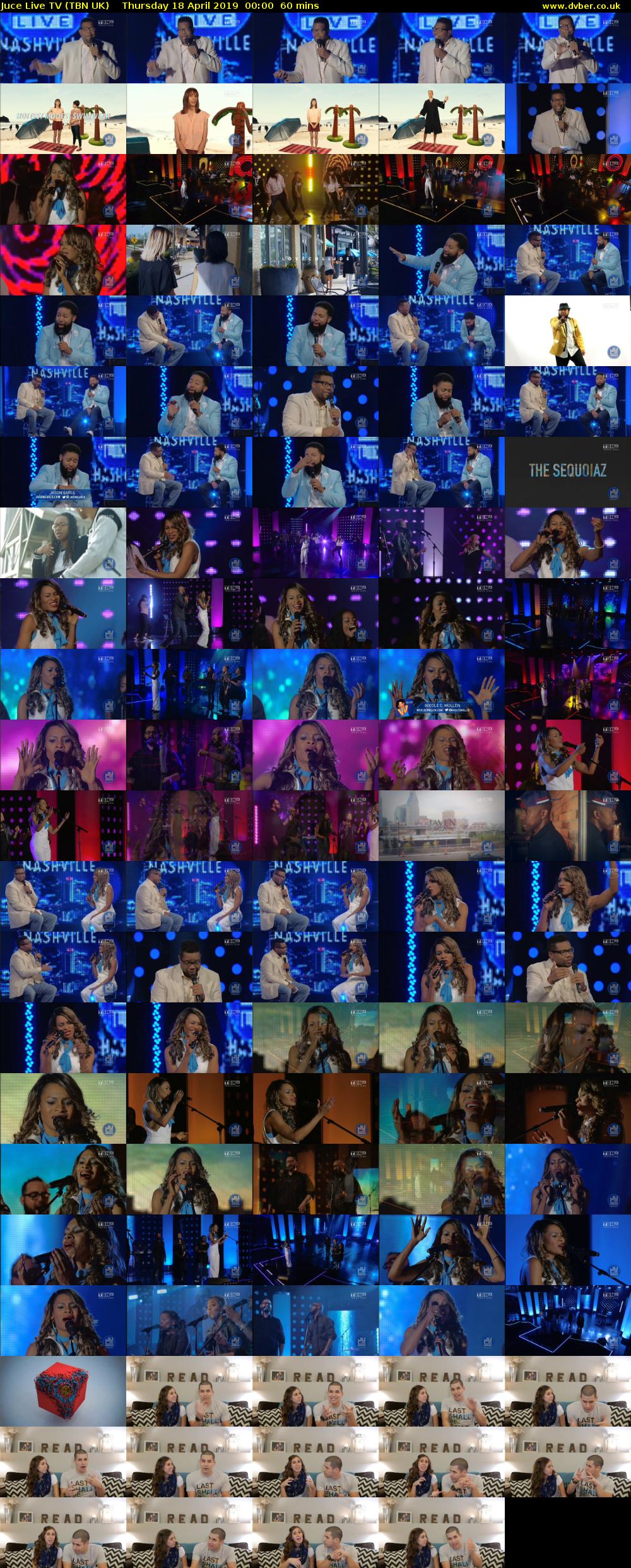 Juce Live TV (TBN UK) Thursday 18 April 2019 00:00 - 01:00