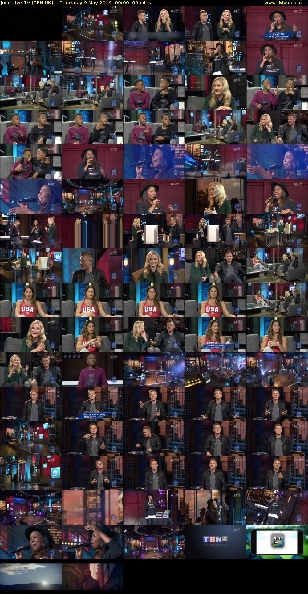 Juce Live TV (TBN UK) Thursday 9 May 2019 00:00 - 01:00