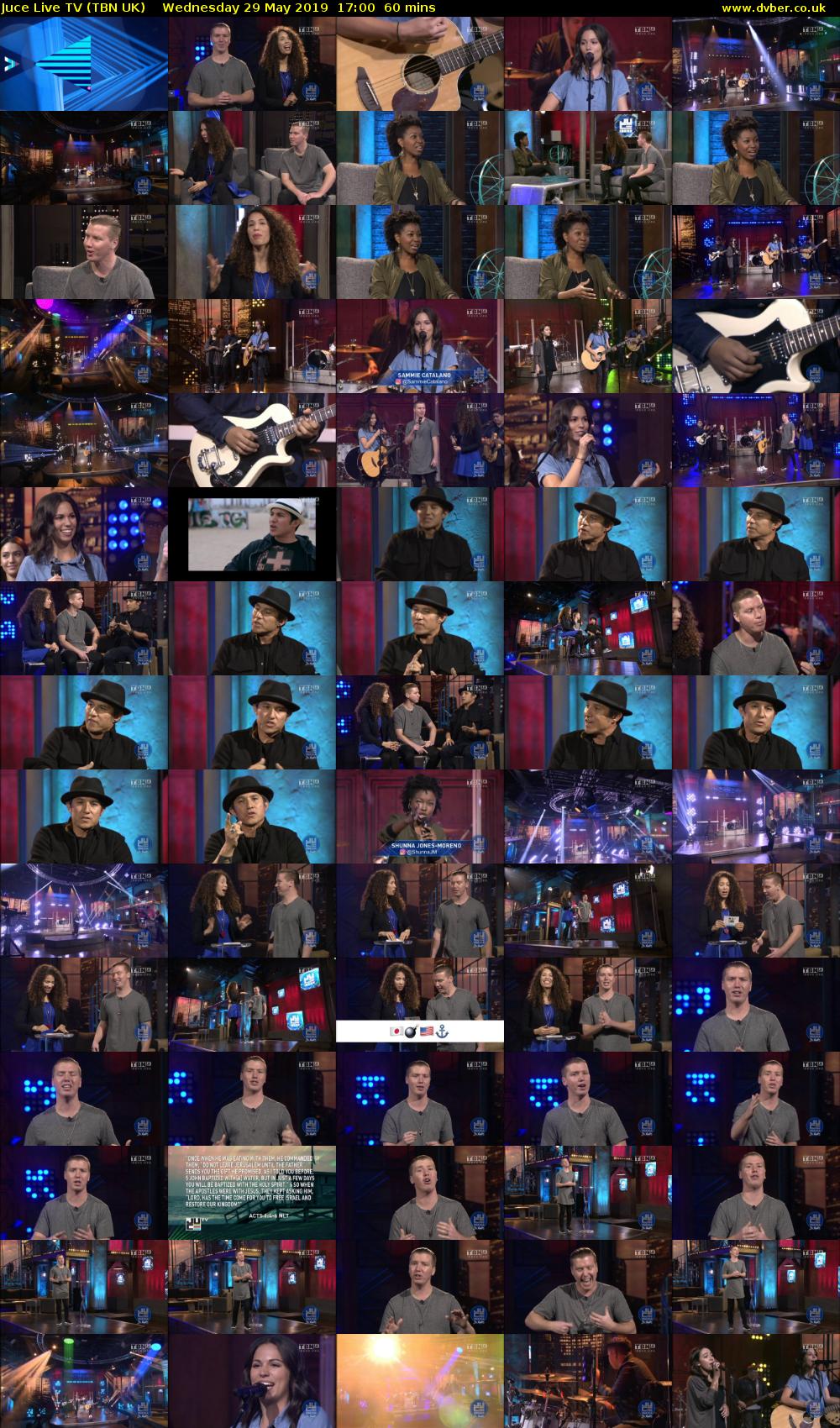 Juce Live TV (TBN UK) Wednesday 29 May 2019 17:00 - 18:00