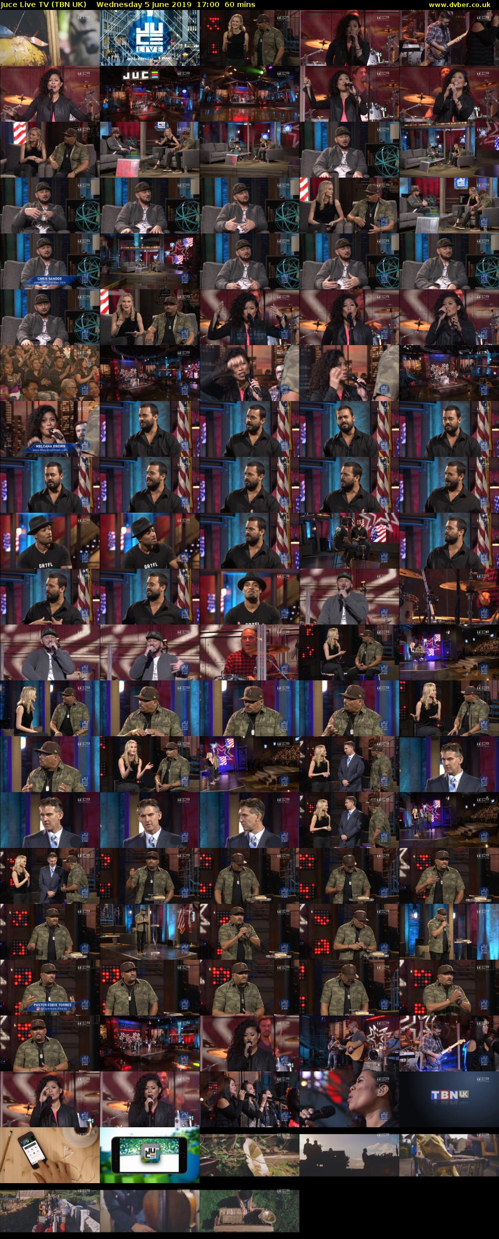 Juce Live TV (TBN UK) Wednesday 5 June 2019 17:00 - 18:00