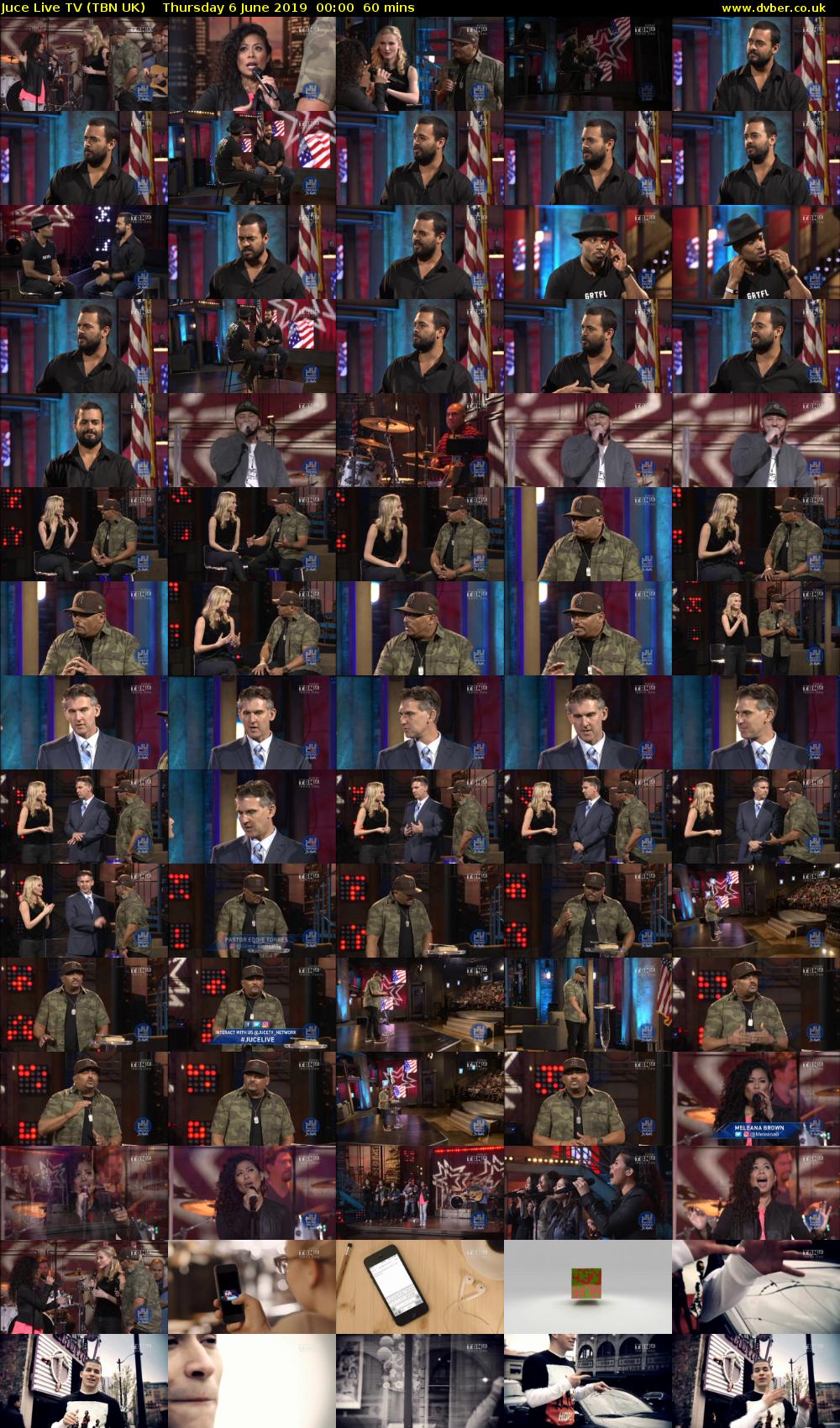 Juce Live TV (TBN UK) Thursday 6 June 2019 00:00 - 01:00