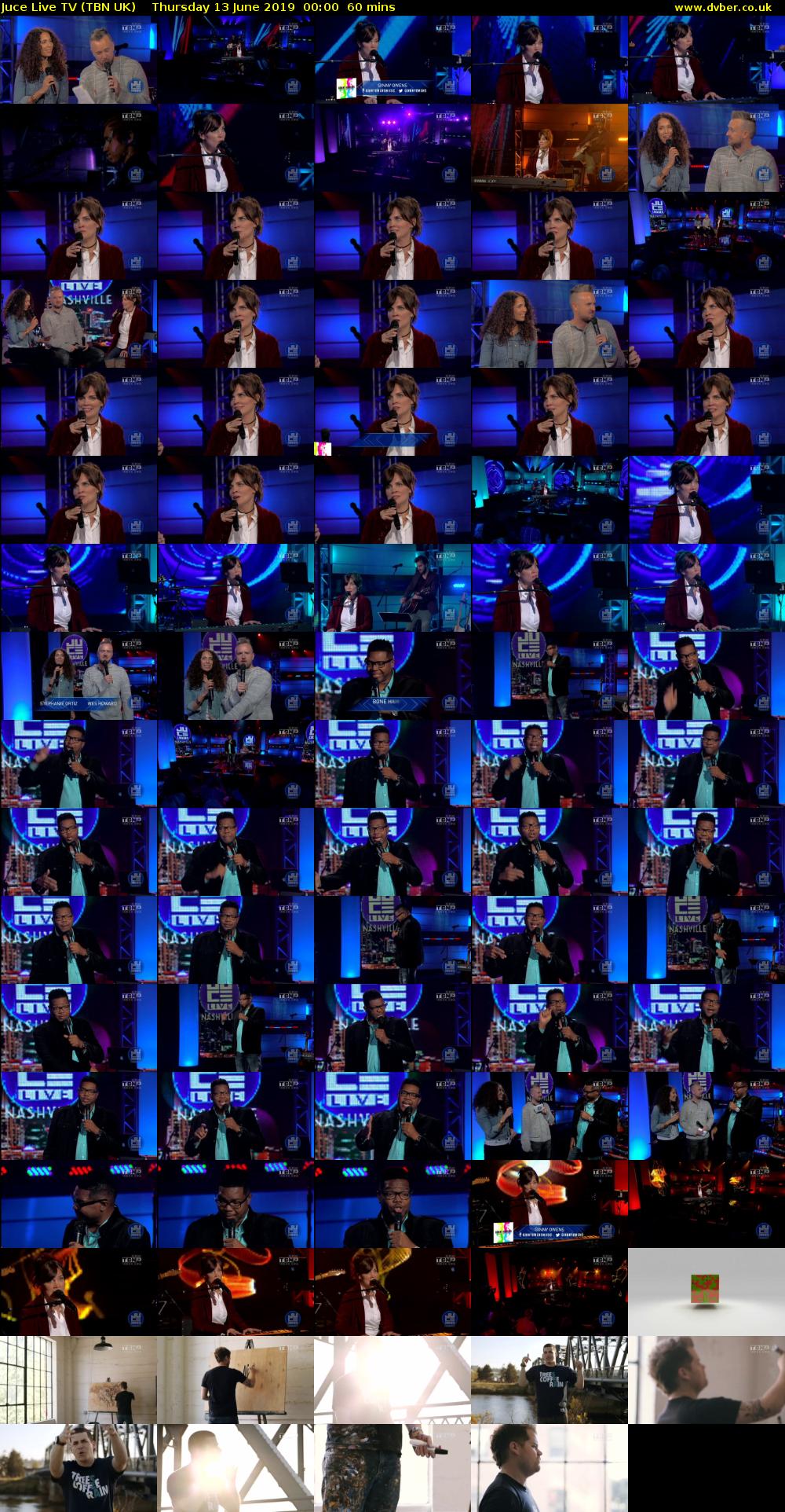 Juce Live TV (TBN UK) Thursday 13 June 2019 00:00 - 01:00
