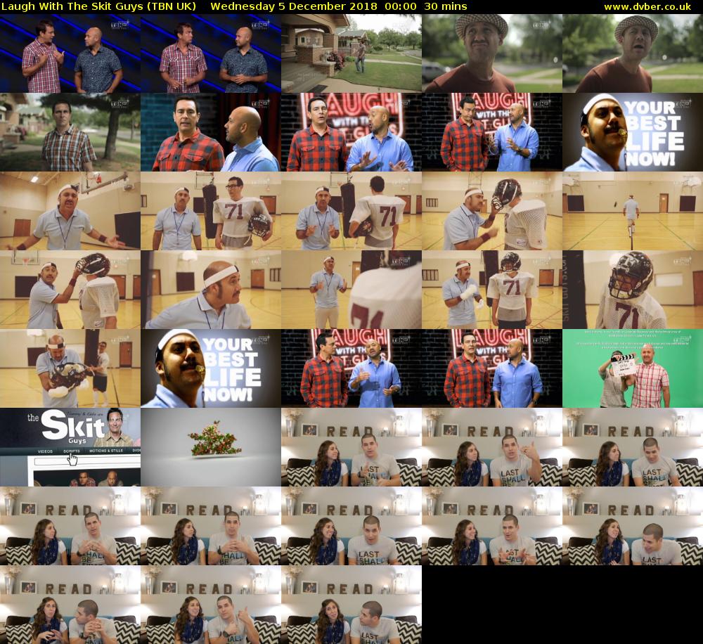 Laugh With The Skit Guys (TBN UK) Wednesday 5 December 2018 00:00 - 00:30