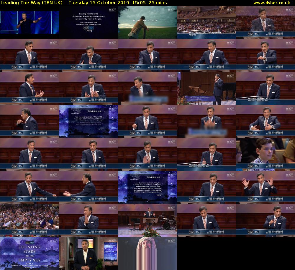 Leading The Way (TBN UK) Tuesday 15 October 2019 15:05 - 15:30