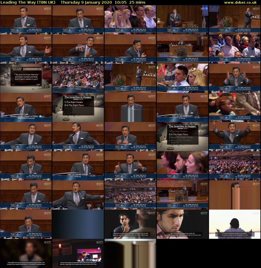 Leading The Way (TBN UK) Thursday 9 January 2020 10:05 - 10:30