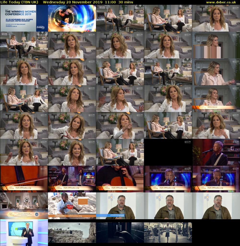 Life Today (TBN UK) Wednesday 20 November 2019 11:00 - 11:30