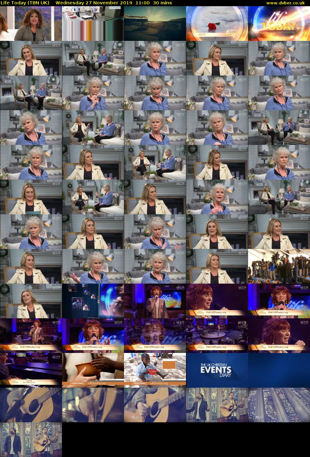 Life Today (TBN UK) Wednesday 27 November 2019 11:00 - 11:30