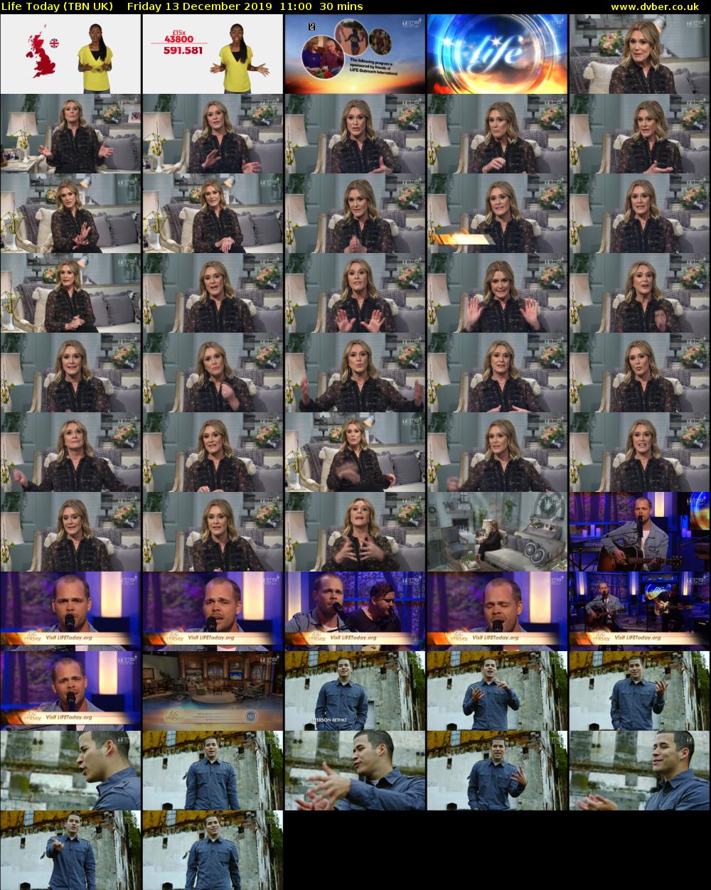 Life Today (TBN UK) Friday 13 December 2019 11:00 - 11:30