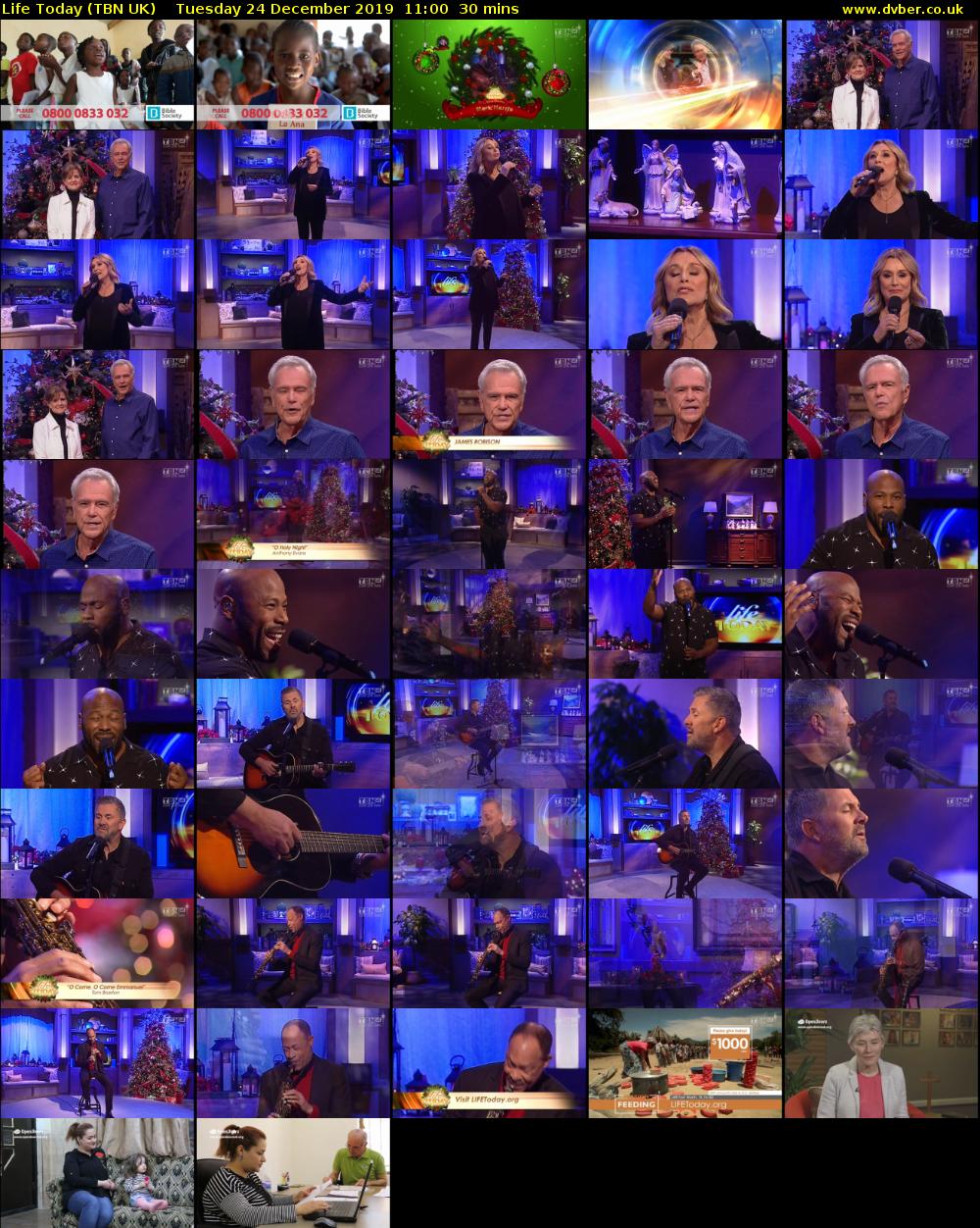 Life Today (TBN UK) Tuesday 24 December 2019 11:00 - 11:30