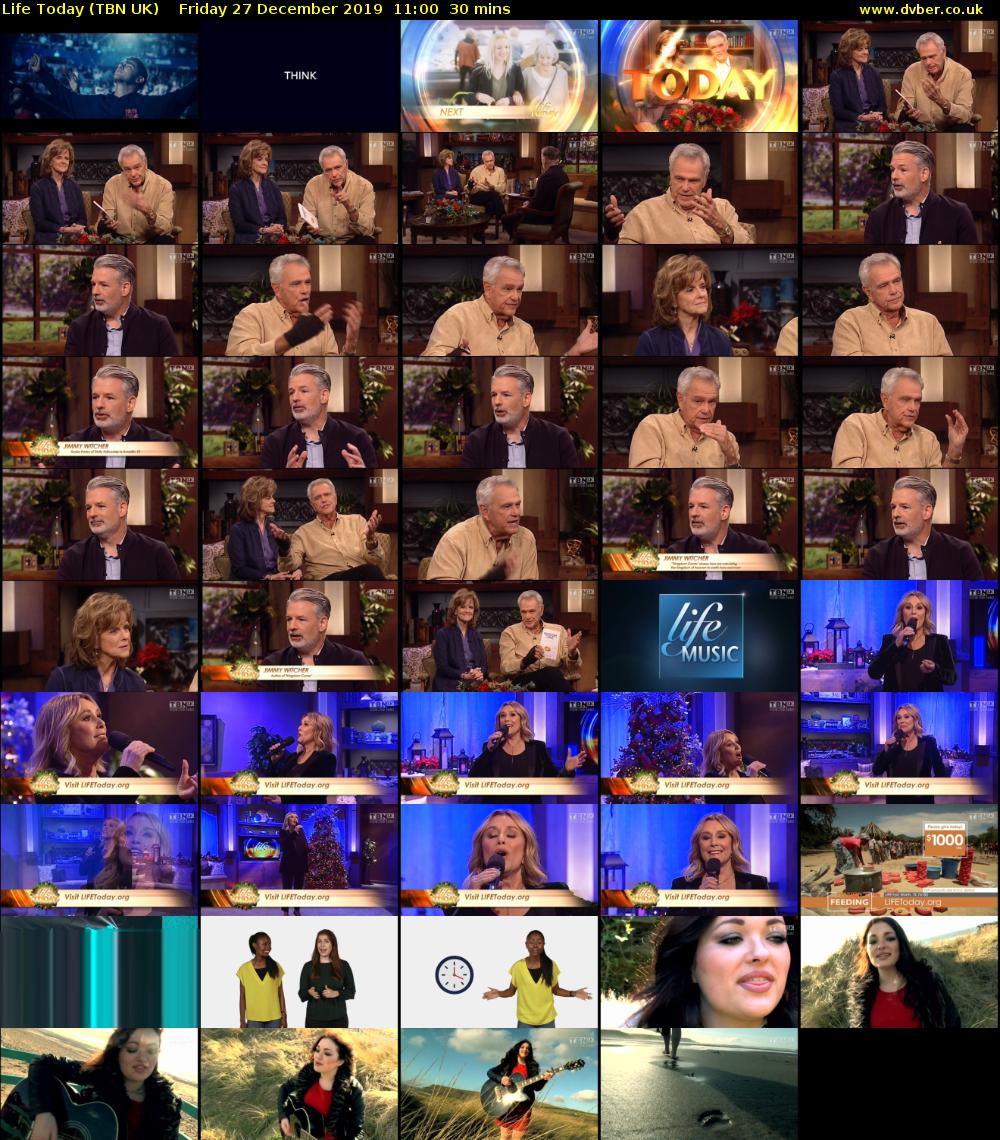 Life Today (TBN UK) Friday 27 December 2019 11:00 - 11:30