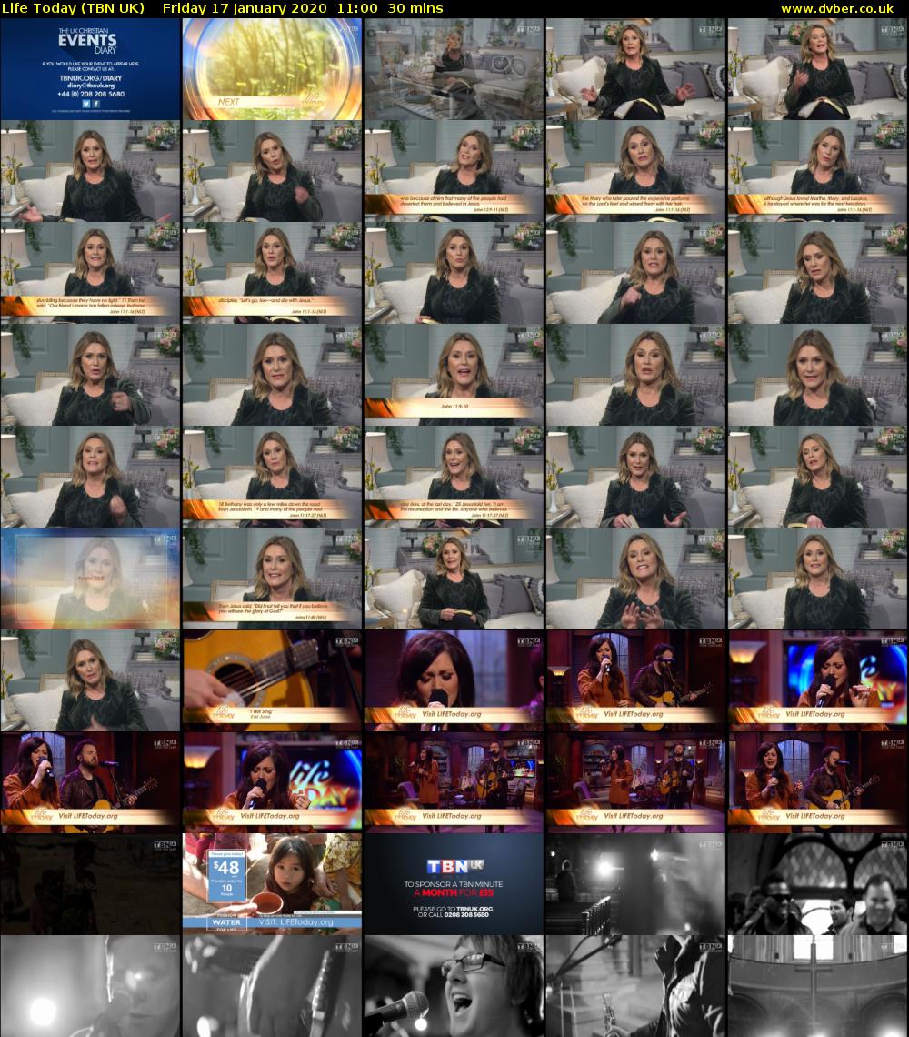 Life Today (TBN UK) Friday 17 January 2020 11:00 - 11:30