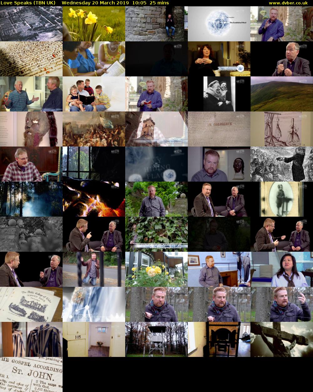 Love Speaks (TBN UK) Wednesday 20 March 2019 10:05 - 10:30