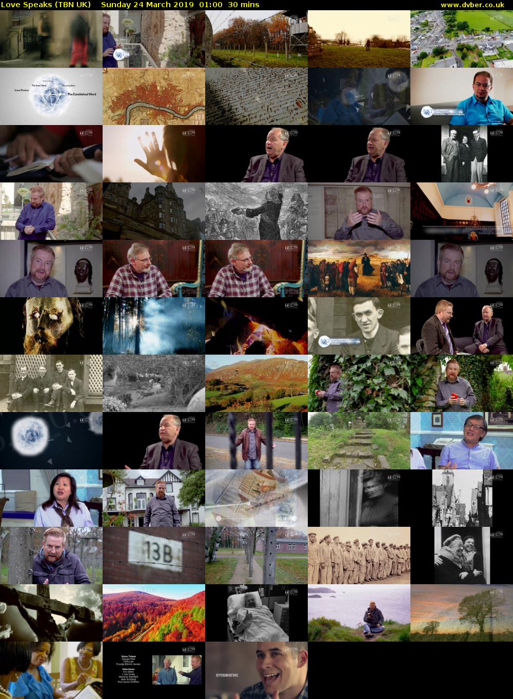 Love Speaks (TBN UK) Sunday 24 March 2019 01:00 - 01:30