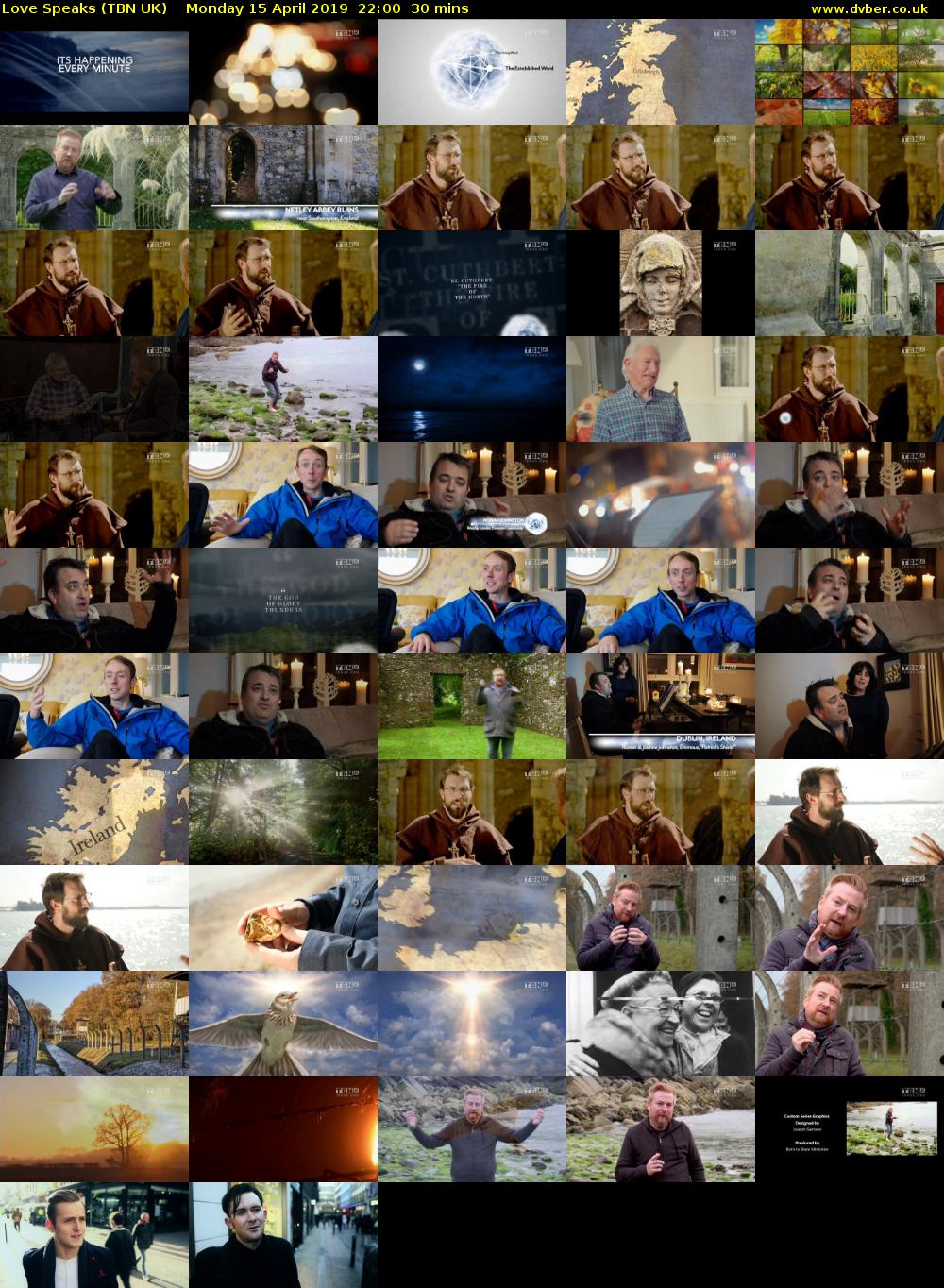 Love Speaks (TBN UK) Monday 15 April 2019 22:00 - 22:30