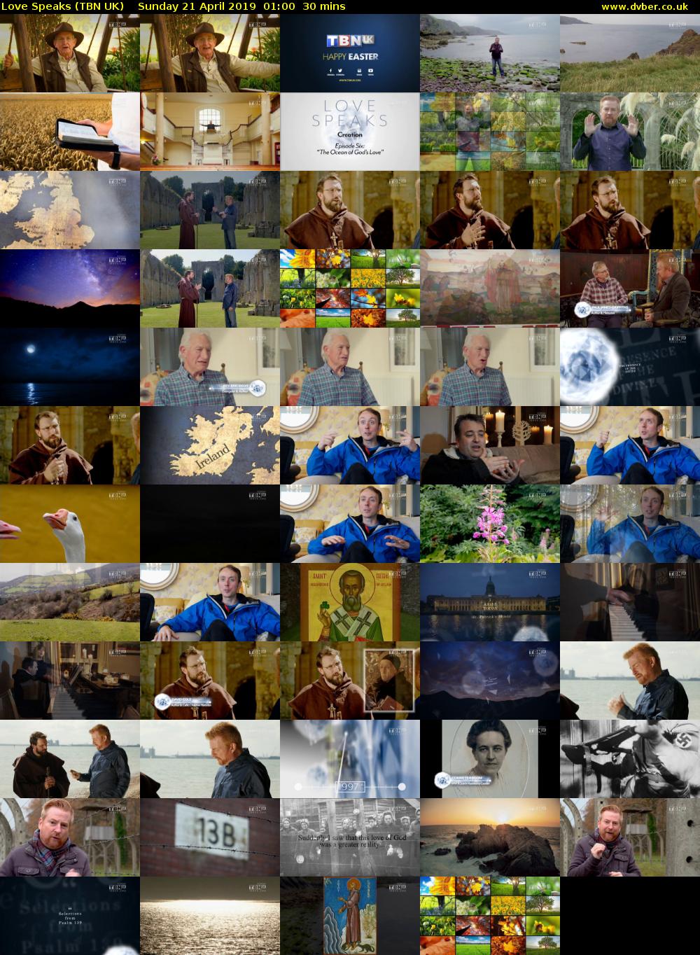 Love Speaks (TBN UK) Sunday 21 April 2019 01:00 - 01:30