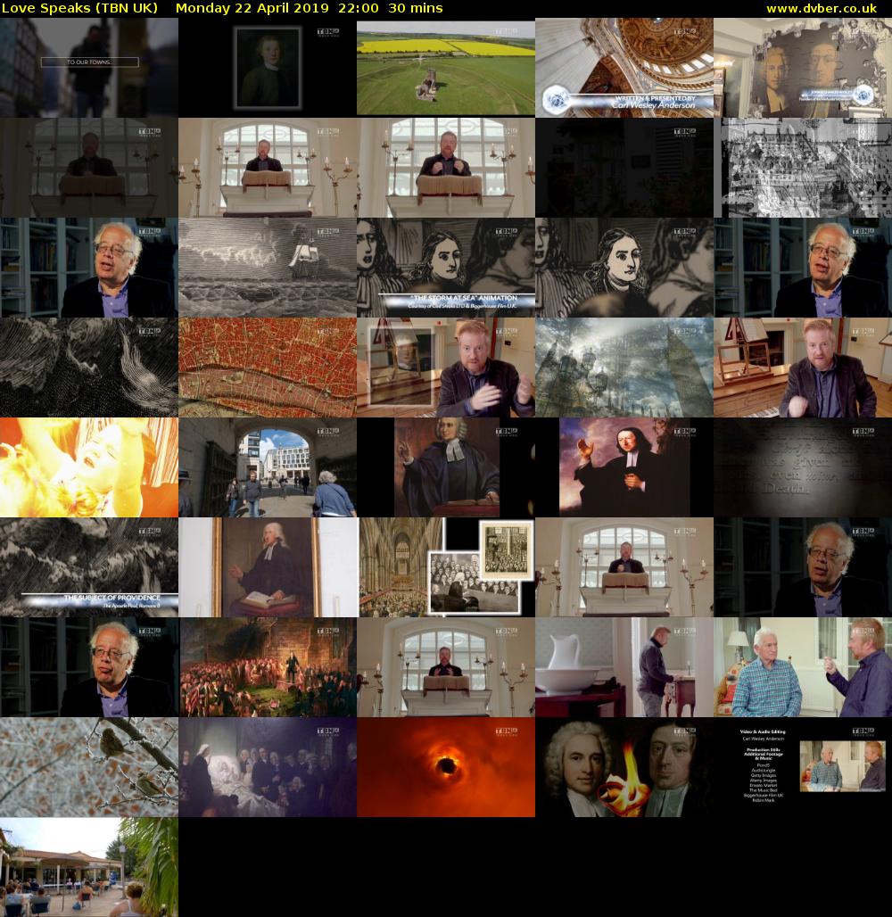 Love Speaks (TBN UK) Monday 22 April 2019 22:00 - 22:30