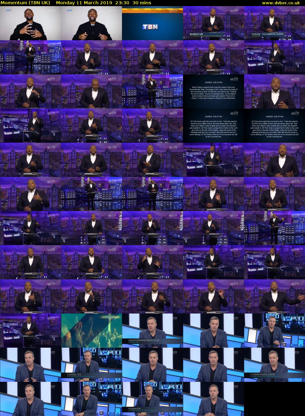 Momentum (TBN UK) Monday 11 March 2019 23:30 - 00:00