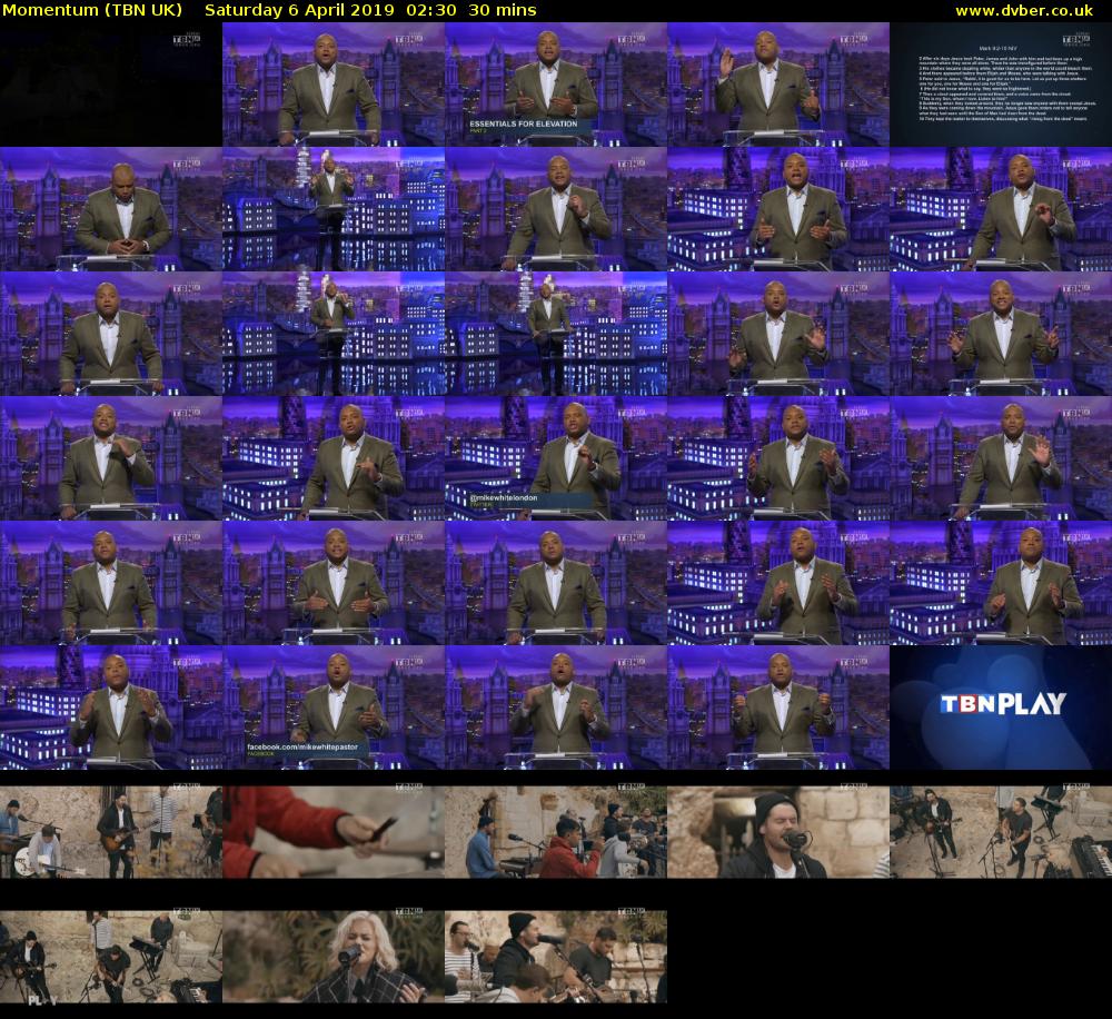 Momentum (TBN UK) Saturday 6 April 2019 02:30 - 03:00
