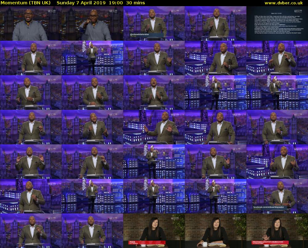 Momentum (TBN UK) Sunday 7 April 2019 19:00 - 19:30