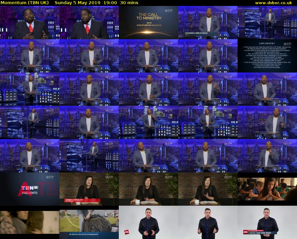 Momentum (TBN UK) Sunday 5 May 2019 19:00 - 19:30