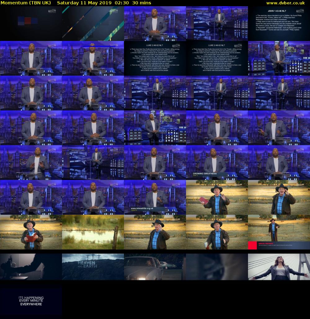 Momentum (TBN UK) Saturday 11 May 2019 02:30 - 03:00