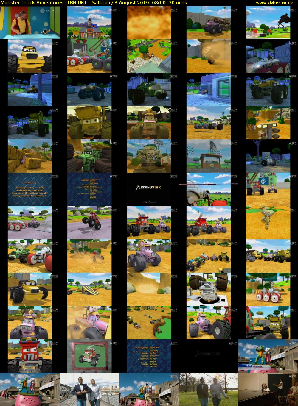 Monster Truck Adventures (TBN UK) Saturday 3 August 2019 08:00 - 08:30