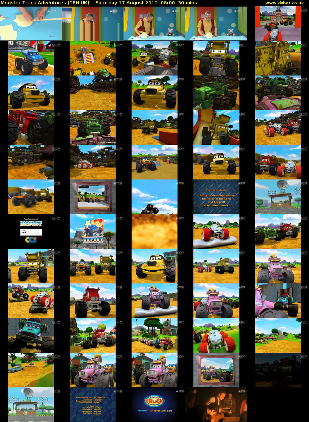 Monster Truck Adventures (TBN UK) Saturday 17 August 2019 08:00 - 08:30