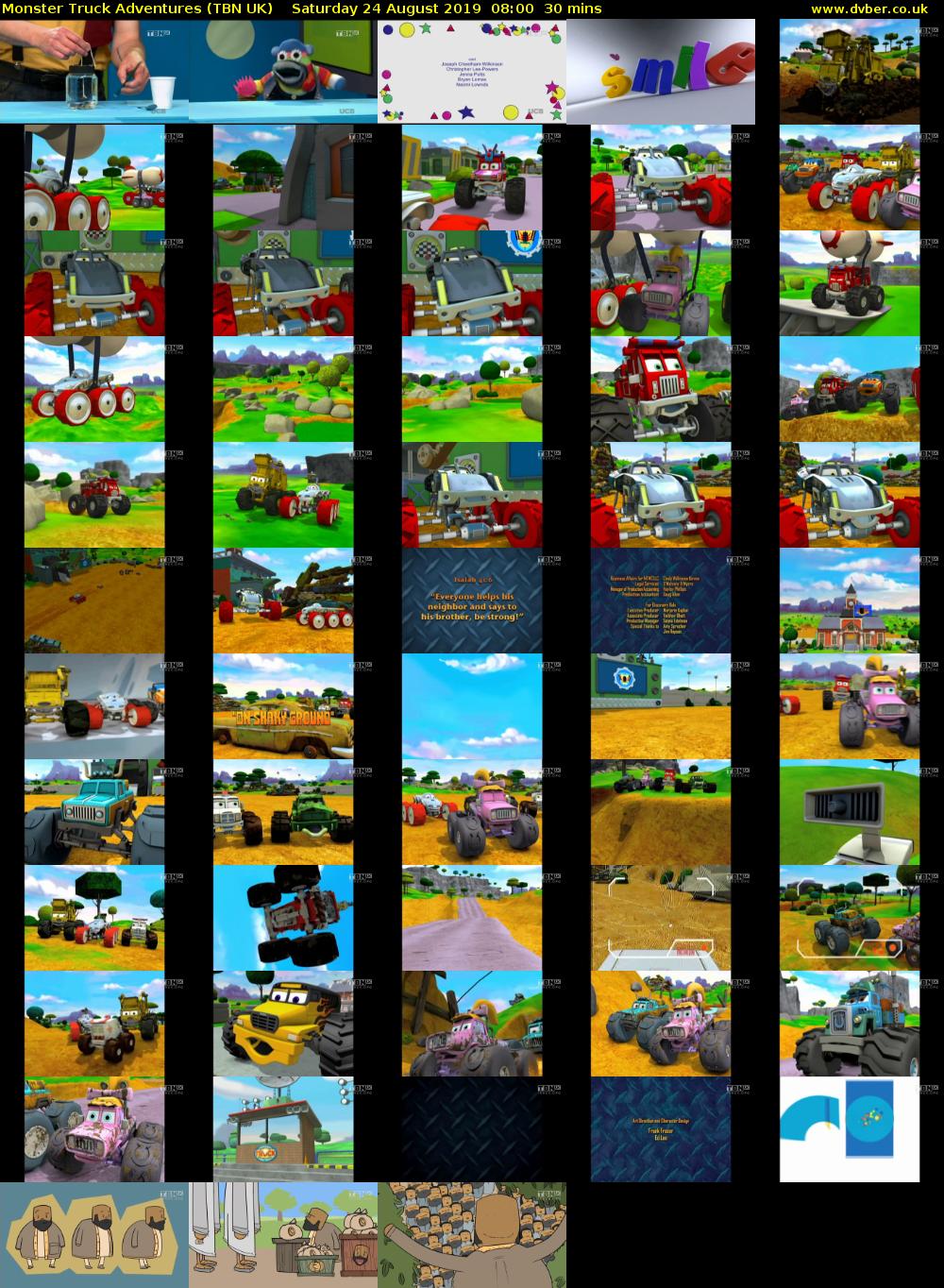 Monster Truck Adventures (TBN UK) Saturday 24 August 2019 08:00 - 08:30