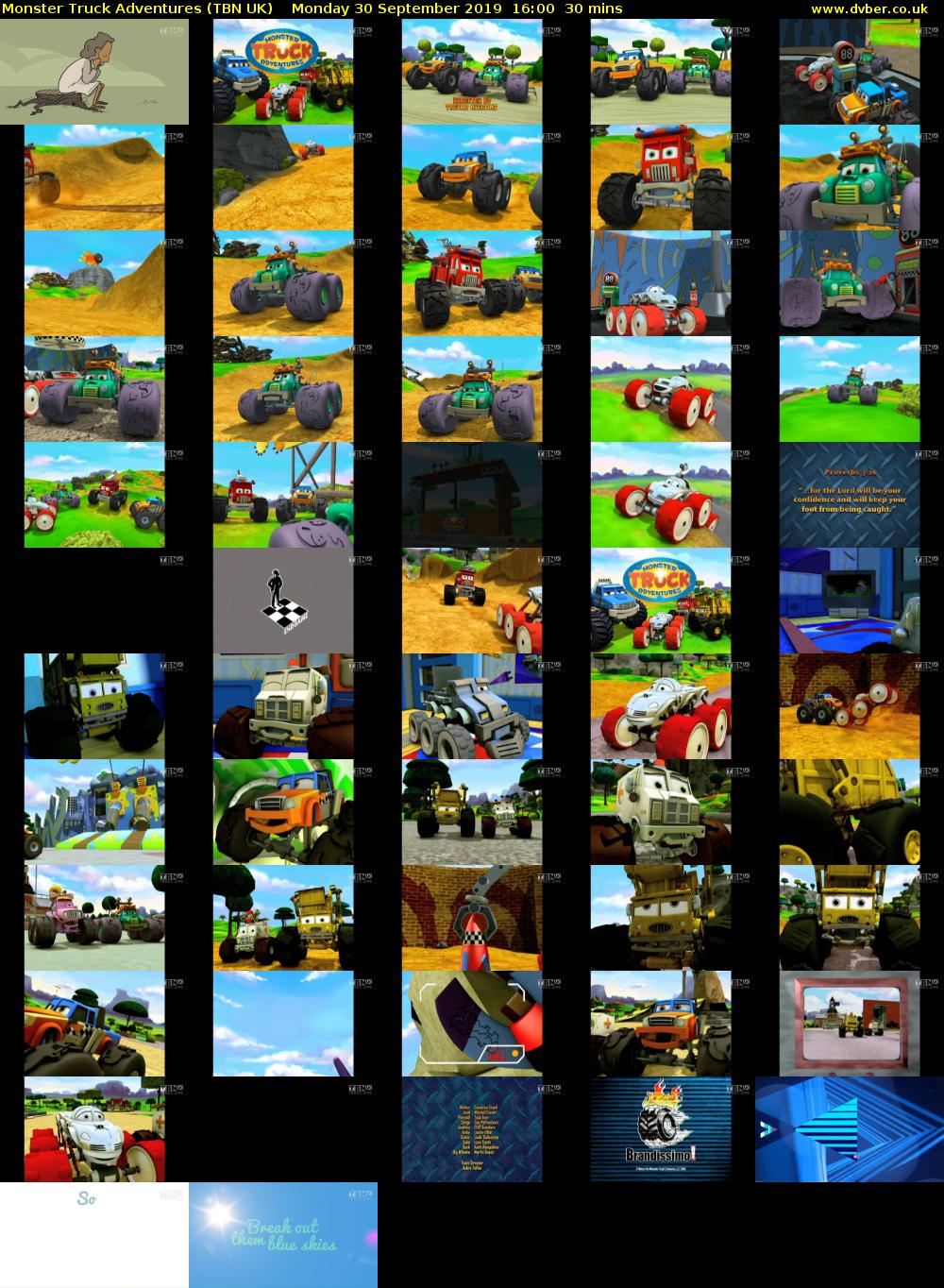 Monster Truck Adventures (TBN UK) Monday 30 September 2019 16:00 - 16:30
