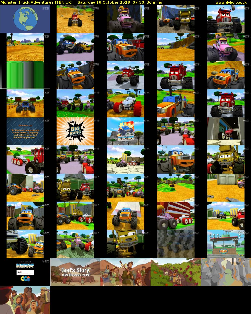 Monster Truck Adventures (TBN UK) Saturday 19 October 2019 07:30 - 08:00