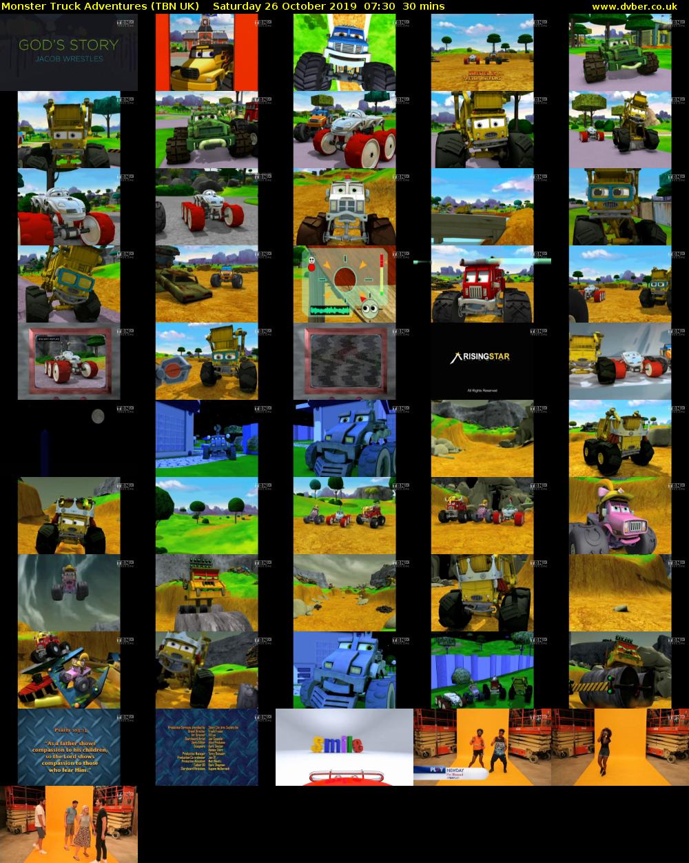 Monster Truck Adventures (TBN UK) Saturday 26 October 2019 07:30 - 08:00