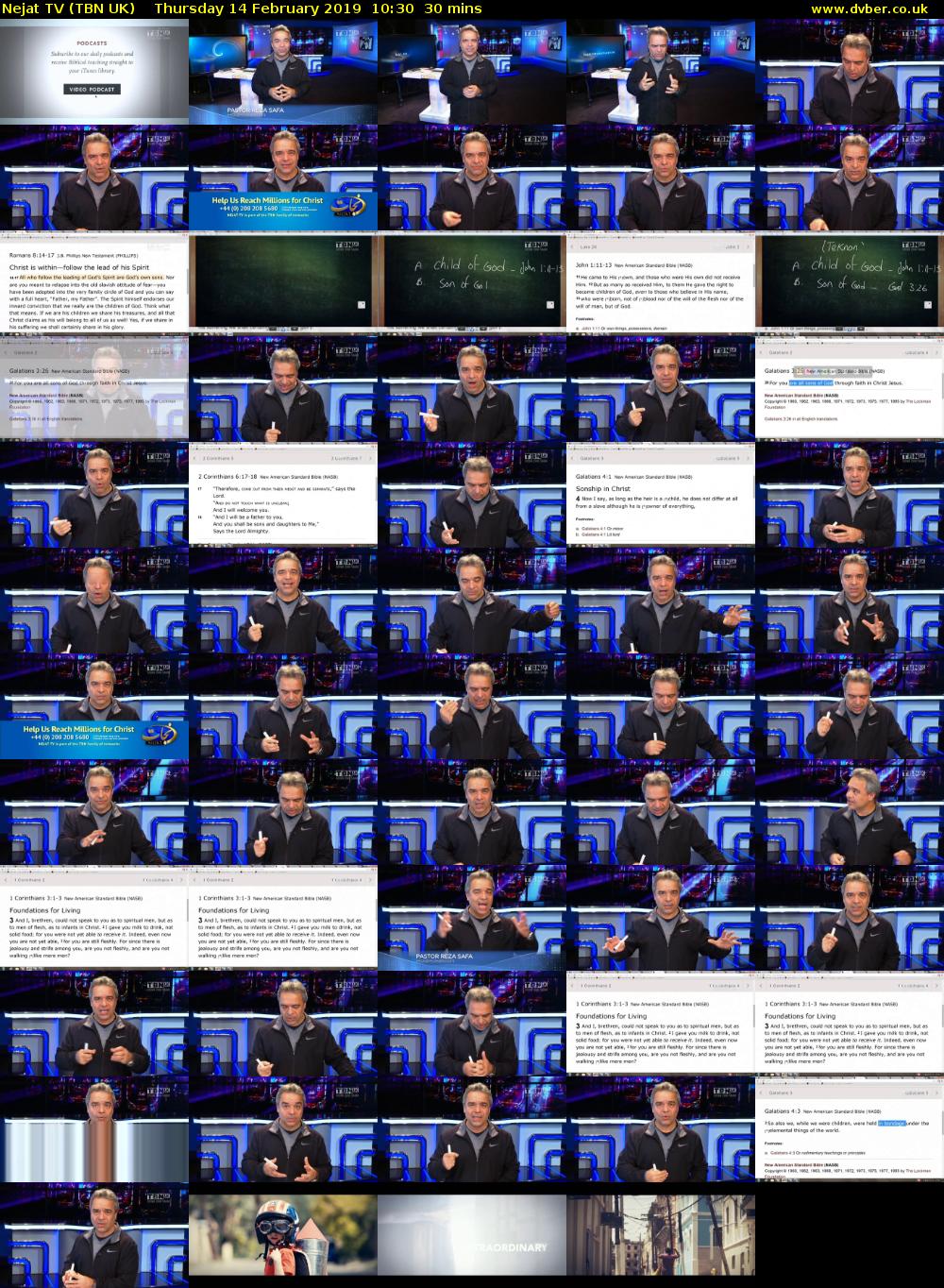 Nejat TV (TBN UK) Thursday 14 February 2019 10:30 - 11:00