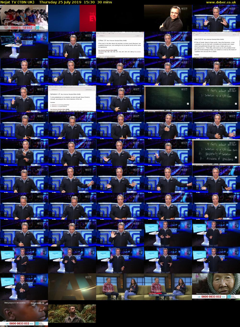 Nejat TV (TBN UK) Thursday 25 July 2019 15:30 - 16:00