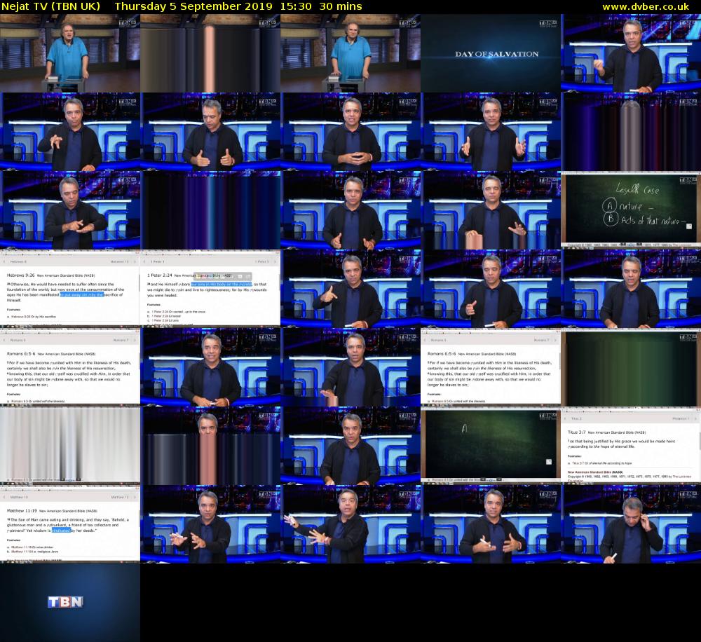 Nejat TV (TBN UK) Thursday 5 September 2019 15:30 - 16:00