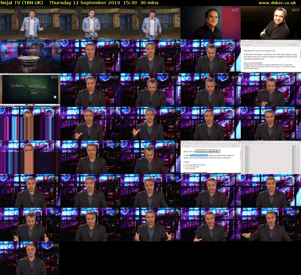Nejat TV (TBN UK) Thursday 12 September 2019 15:30 - 16:00