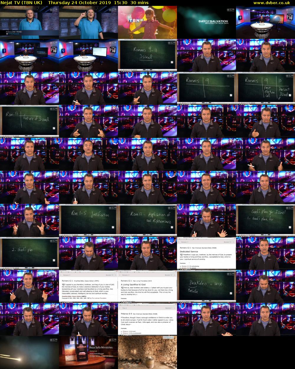 Nejat TV (TBN UK) Thursday 24 October 2019 15:30 - 16:00